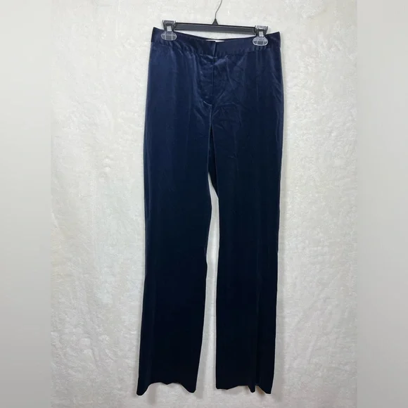 St. John | Pants & Jumpsuits | St John Navy Blue Velvet Dress Pants Size 6  | Poshmark